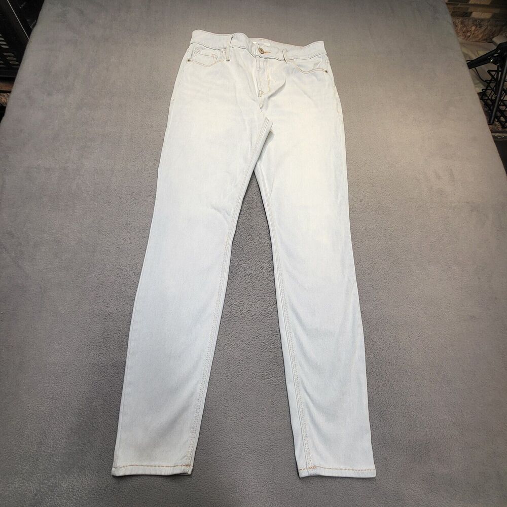 Old Navy‎ Jeans Womens 8 Blue Rockstar Distressed Denim Stretch